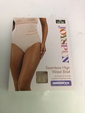 Joyspun Seamless High Waist Brief — Beige (XL)